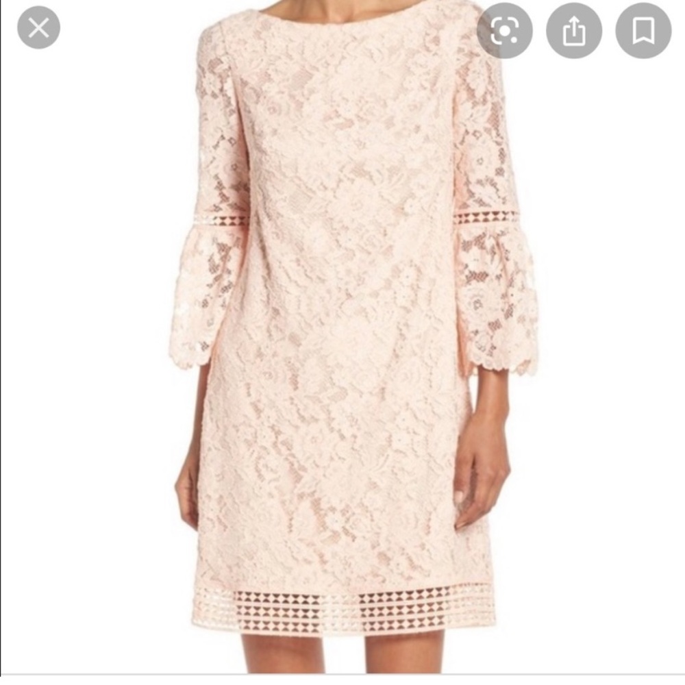 Eliza J lace bell sleeve dress
